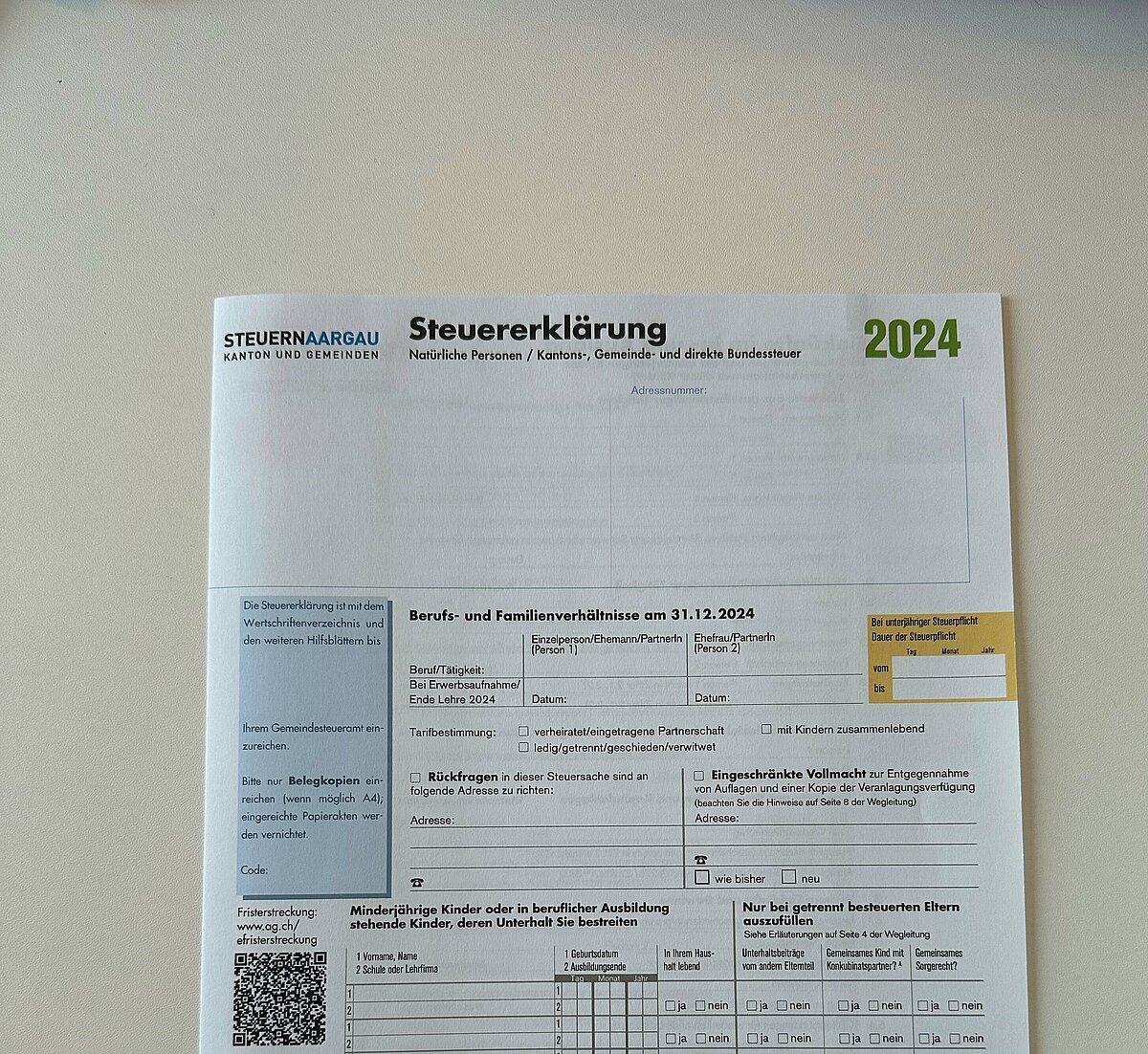 Neuenhof: Steuererklärung 2024