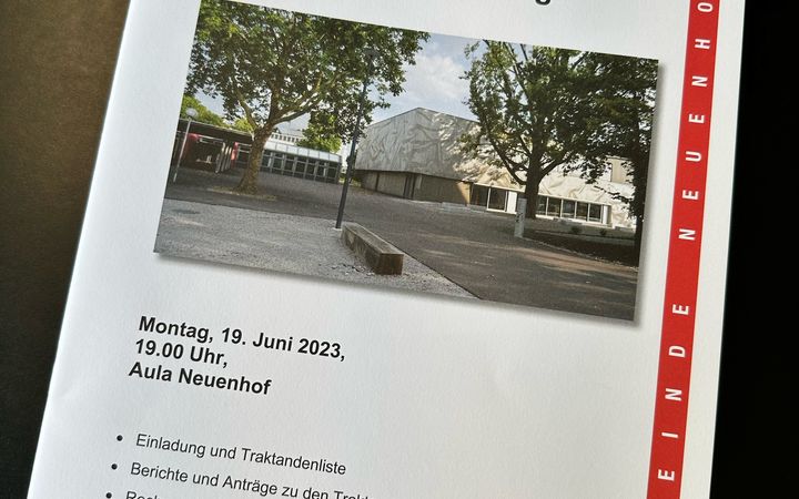 Einwohnergemeindeversammlung Neuenhof vom 19. Juni 2023